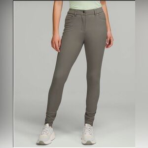 NWT Lululemon City Sleek Slim-Fit 5 Pocket High-Rise Pant Grey Sage / Gr…